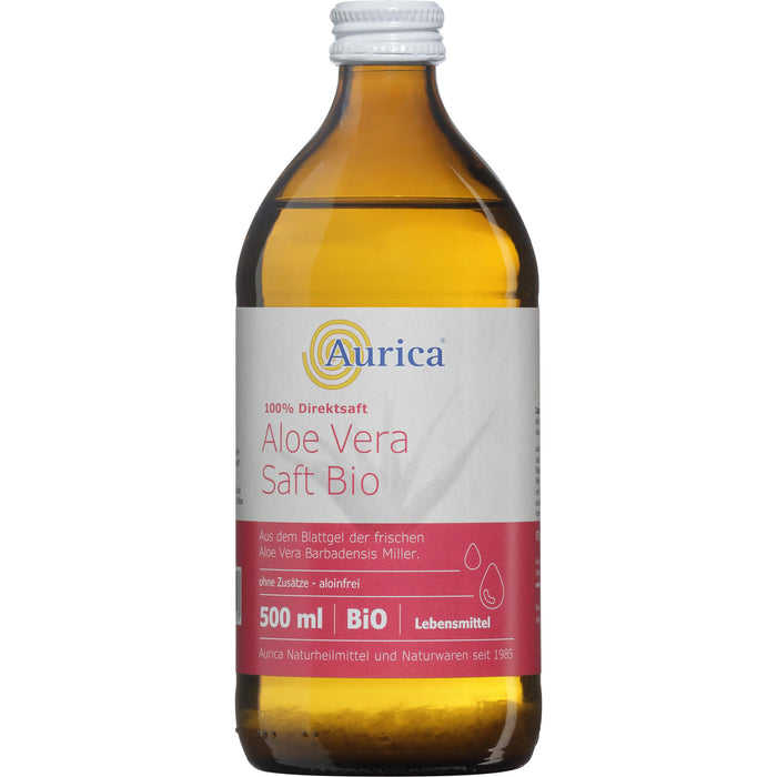 Aurica Aloe Vera Saft bio 100% Direktsaft, 500 ml Solution