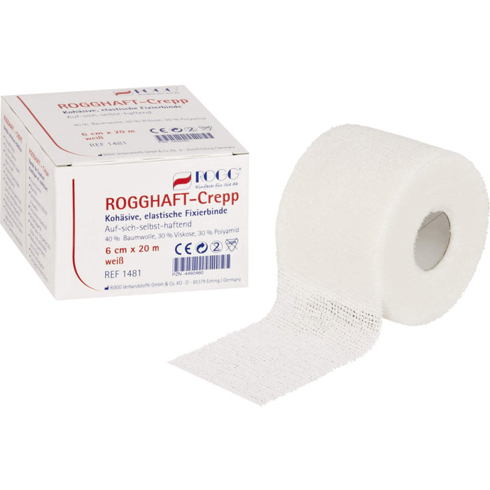 ROGGHAFT-Crepp 4 m x 8 cm kohäsive, elastische Fixierbinde, 1 pc Bandage