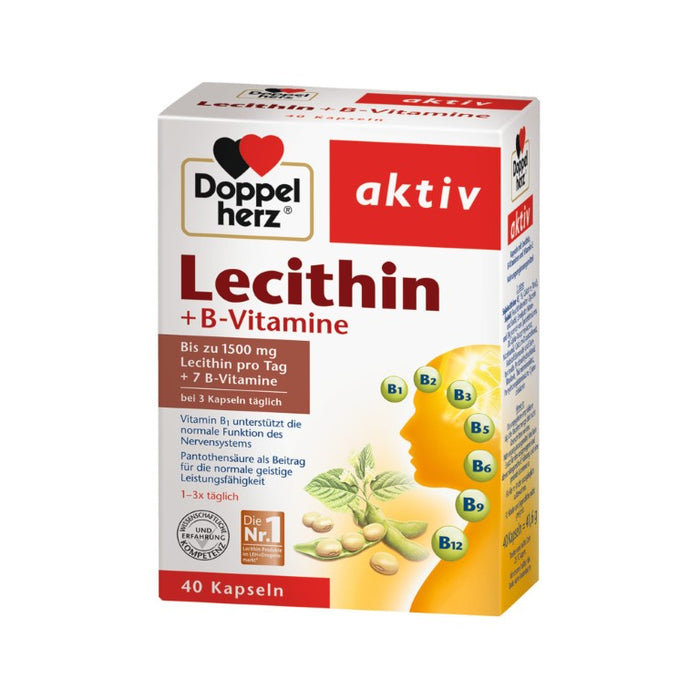 Doppelherz Lecithin + B-Vitamine, 40 St. Kapseln