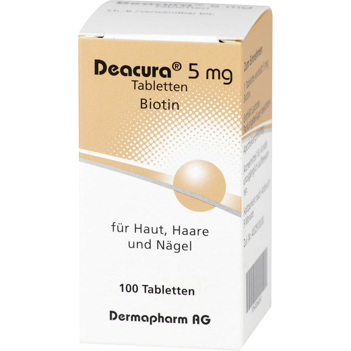 Dermapharm Deacura Tabletten für Haut, Haare und Nägel, 100 St. Tabletten