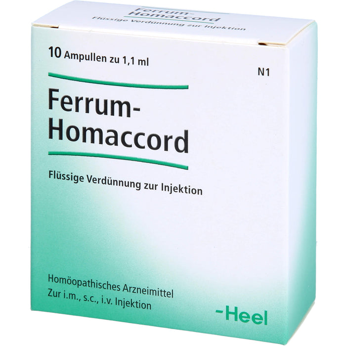 Ferrum-Homaccord flüssige Verdünnung, 10 pc Ampoules