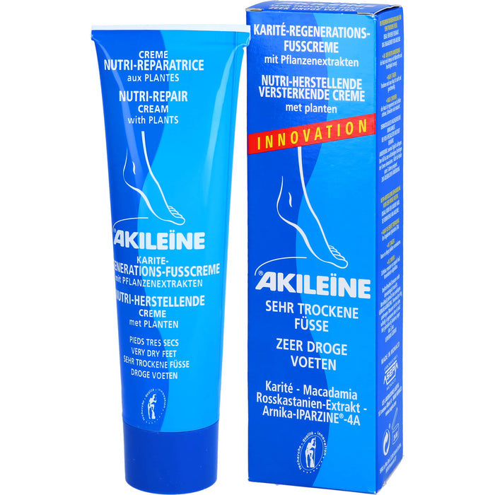 AKILEÏNE Karité-Regenerations-Fußcreme, 100 ml Cream