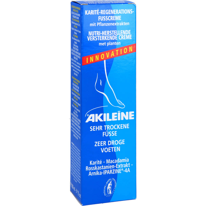 AKILEÏNE Karité-Regenerations-Fußcreme, 100 ml Crème