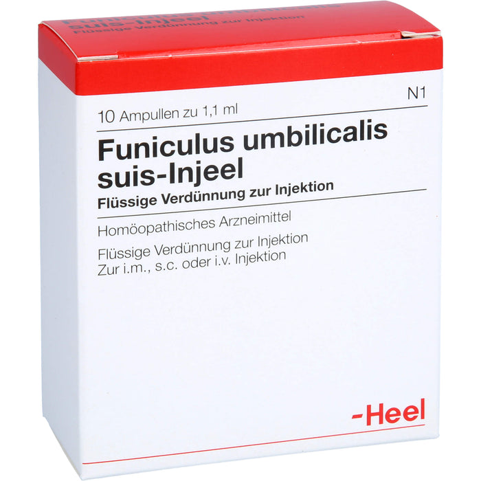 Heel Funiculus umbilicalis suis-Injeel flüssige Verdünnung zur Injektion, 10 pcs. Ampoules