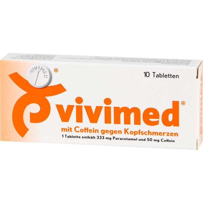 vivimed mit Coffein gegen Kopfschmerzen Tabletten, 10 pc Tablettes