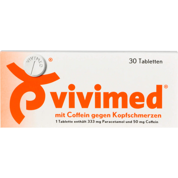 vivimed mit Coffein gegen Kopfschmerzen Tabletten, 30 pc Tablettes