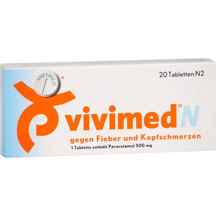 vivimed N gegen Fieber und Kopfschmerzen, 20 pcs. Tablets