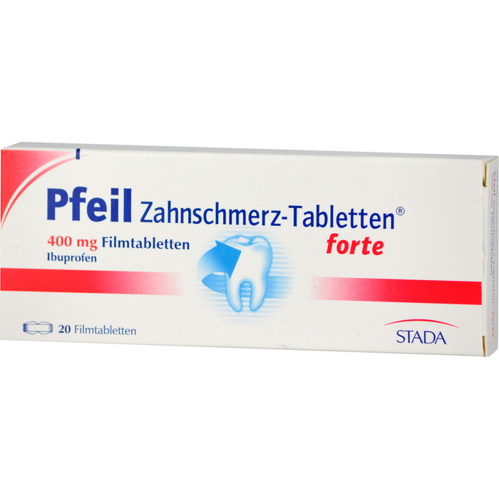 Pfeil Zahnschmerz-Tabletten forte 400 mg Ibuprofen, 20 St. Tabletten