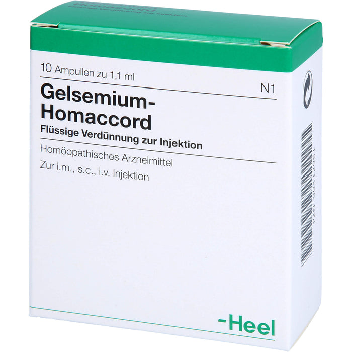 Gelsemium-Homaccord flüssige Verdünnung, 10 pc Ampoules