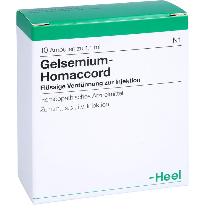 Gelsemium-Homaccord flüssige Verdünnung, 10 pc Ampoules