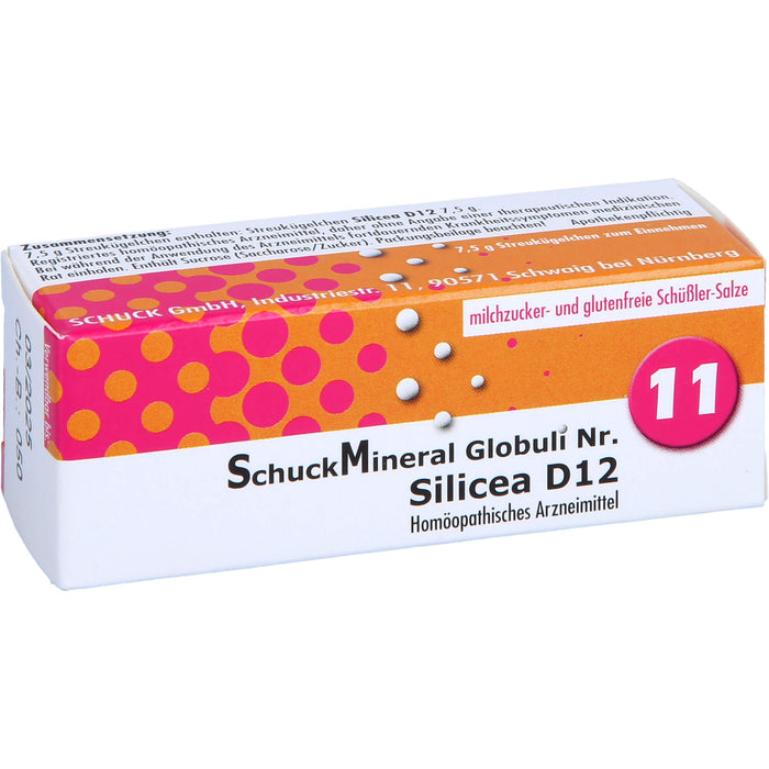 Schuckmineral Globuli 11 Silicea D12, 7.5 g GLO