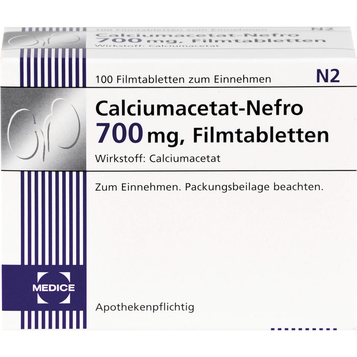 Calciumacetat-Nefro 700 mg, Filmtabletten, 100 St FTA