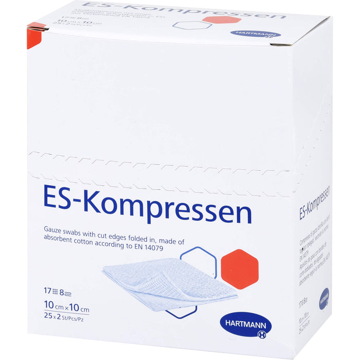 HARTMANN ES-Kompressen steril 10 x 10 cm 8fach, 10 pcs. Compresses