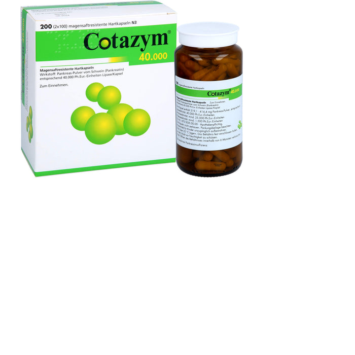 Cotazym 40.000, Magensaftresistente Hartkapseln, 200 pcs. Capsules