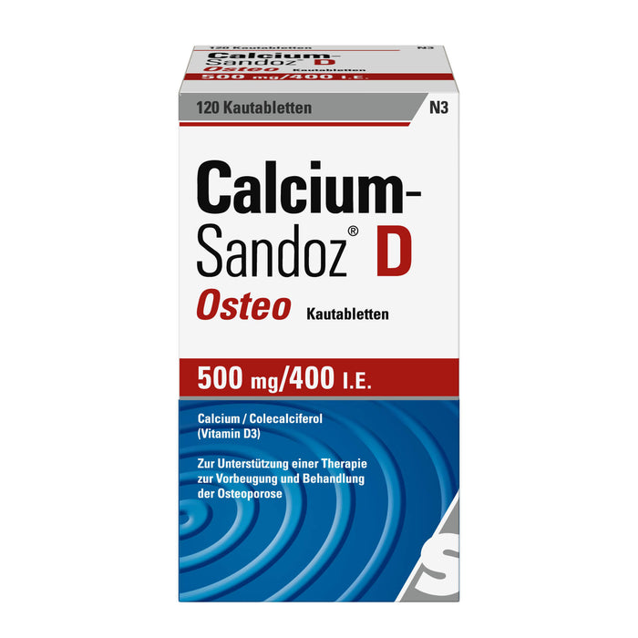 Calcium-Sandoz D Osteo Kautabletten, 120 pcs. Tablets