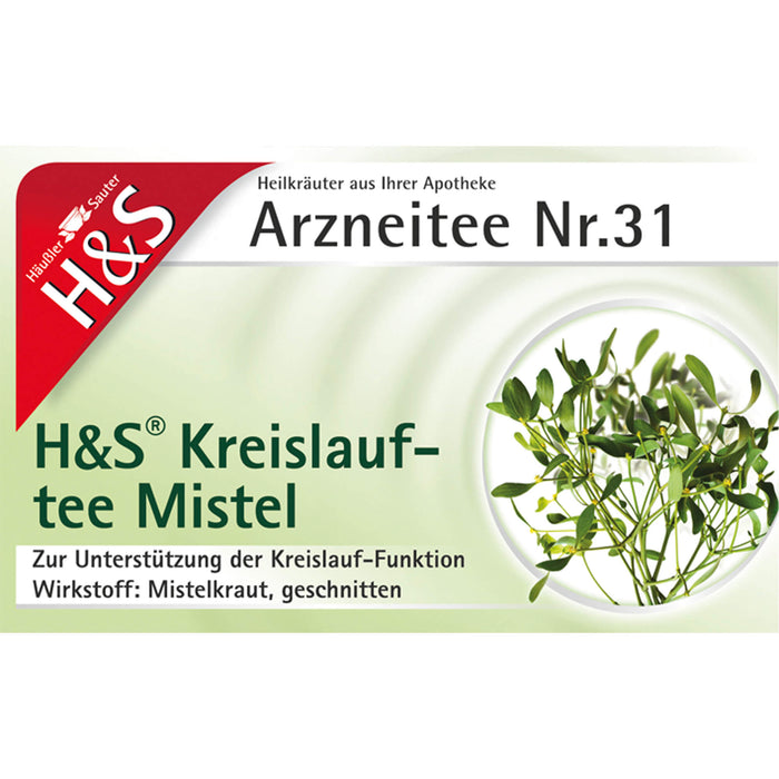 H&S Kreislauftee Mistel, 20 pcs. Filter bag