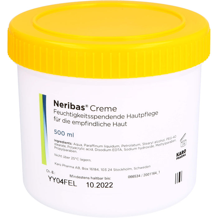 Neribas Creme feuchtigkeitsspendende Hautpflege für die empfindliche Haut, 500 ml Crème