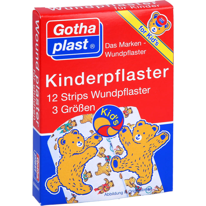 Gothaplast Kinderpflaster Strips, 12 pc Pansement