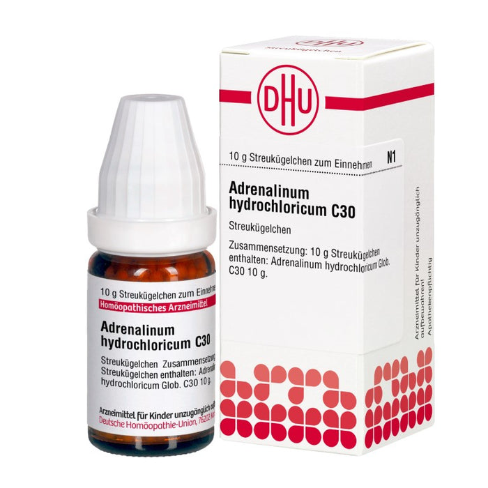 DHU Adrenalinum hydrochloricum C30 Streukügelchen, 10 g Globules