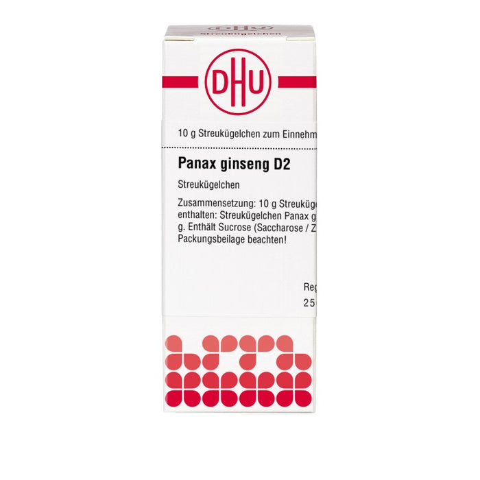 Panax ginseng D2 DHU Globuli, 10 g Globuli