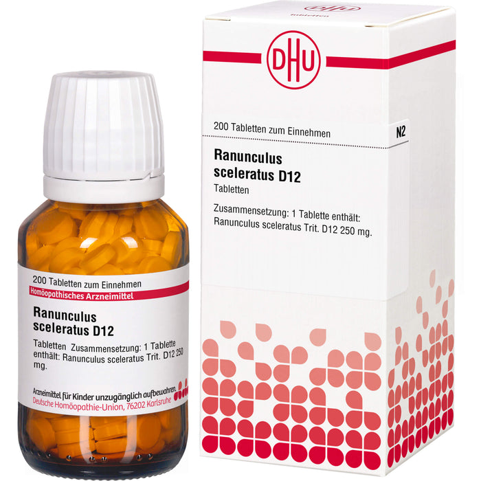 Ranunculus sceleratus D12 DHU Tabletten, 200 St. Tabletten