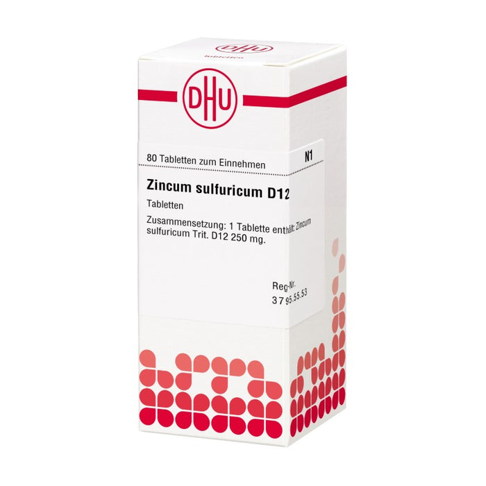 DHU Zincum sulfuricum D12 Tabletten, 80 pcs. Tablets