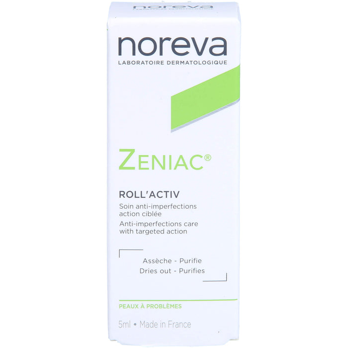 Noreva Zeniac Roll'Activ zur speziellen Behandlung von einzelnen Pickeln, 5 ml Plume