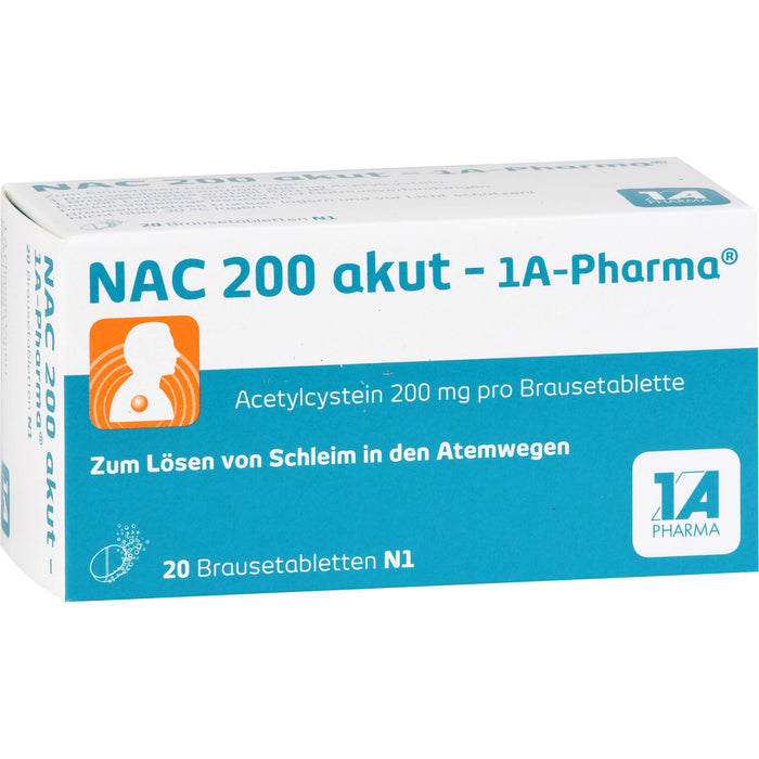 NAC 200 akut - 1 A Pharma, 20 pc Tablettes