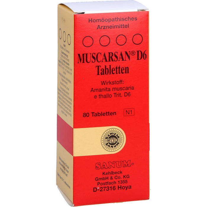 SANUM-KEHLBECK Muscarsan D6 Tabletten, 80 pc Tablettes