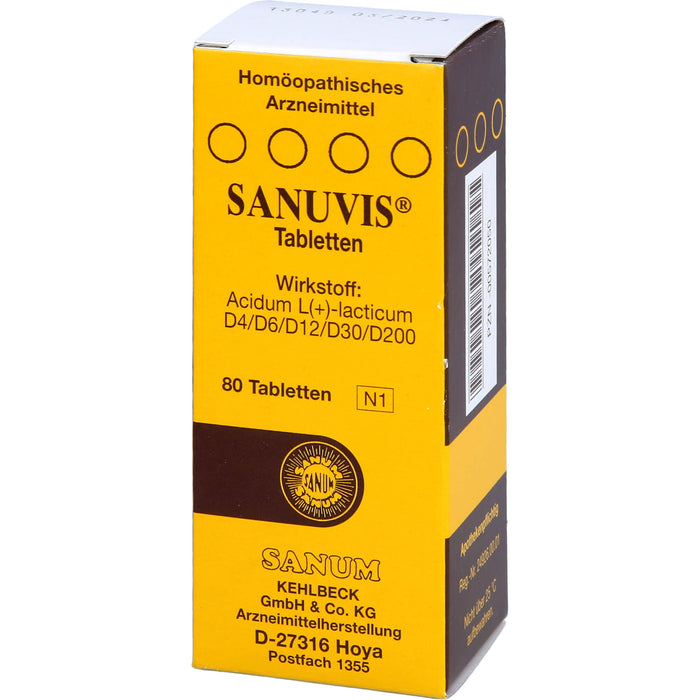 Sanuvis Tabletten, 80 pc Tablettes