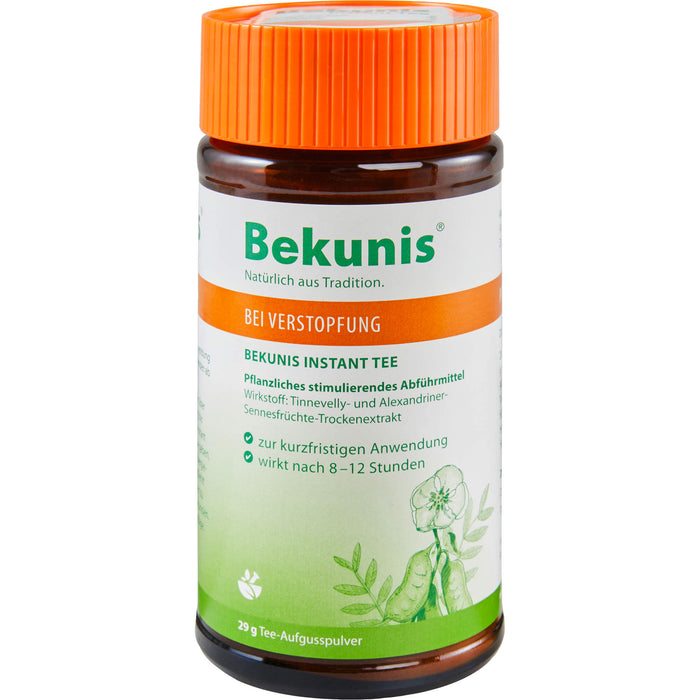 Bekunis Instant Tee Aufgusspulver bei Verstopfung, 29 g Pulver