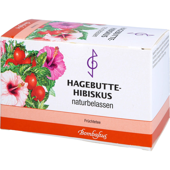 Bombastus Hagebutte-Hibiskus Früchtetee, 20 pc Sac filtrant