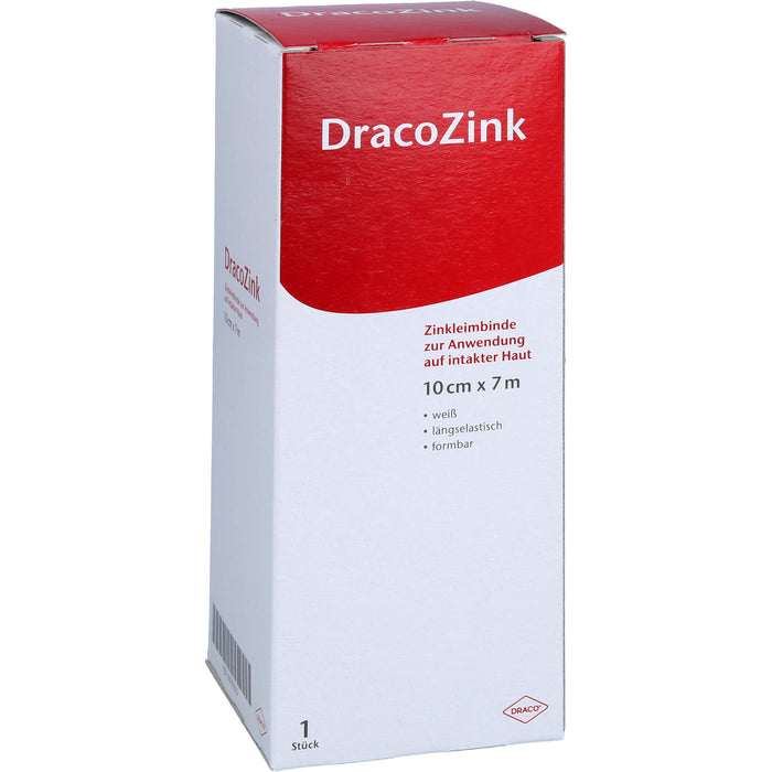 DracoZink Zinkleimbinde 10 cm x 7 cm, 1 pcs. Bandage