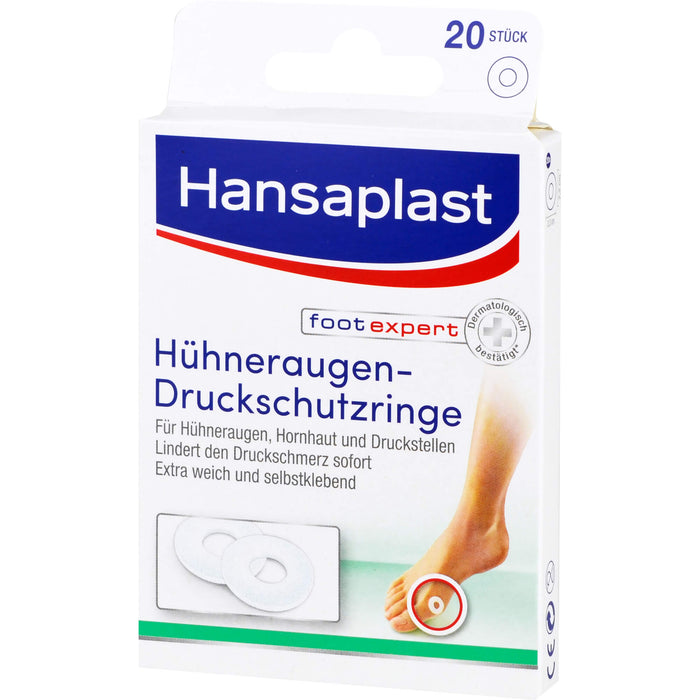 Hansaplast Hühneraugen-Druckschutzringe, 20 St. Pflaster