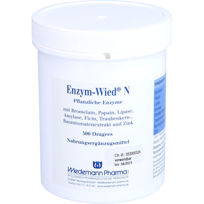 Enzym-Wied N Dragees, 500 St. Tabletten