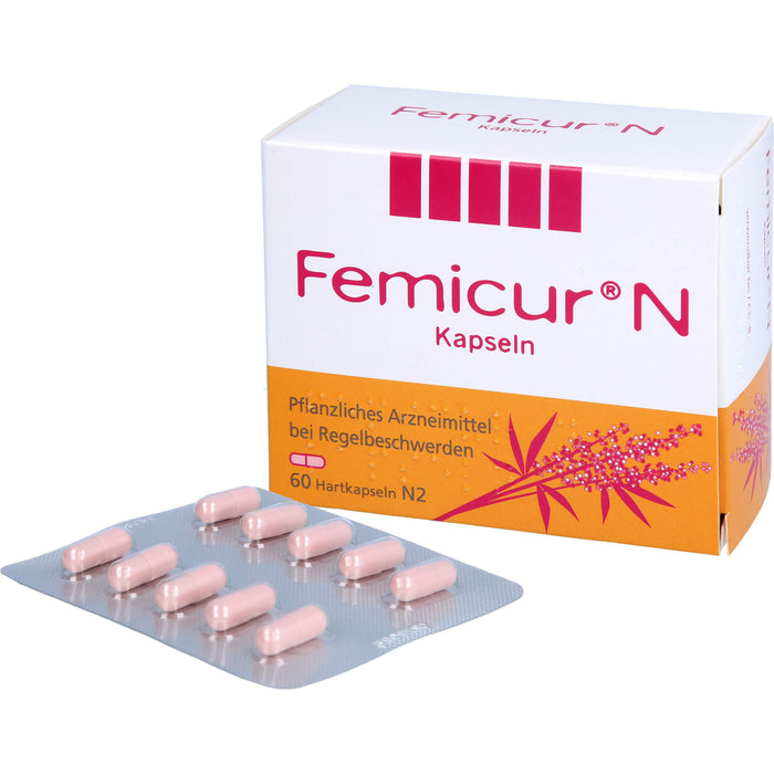 Femicur N Kapseln bei Regelbeschwerden, 60 pcs. Capsules