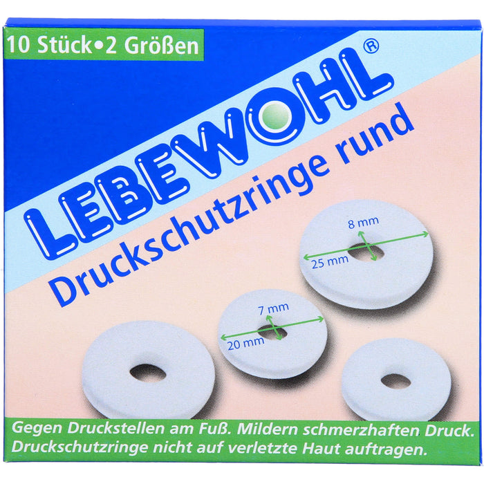 LEBEWOHL DRUCKSCH RINGE RU, 10 pc Pansement