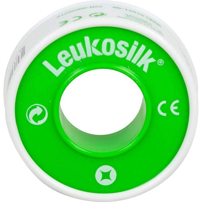 Leukosilk 5 m x 1,25 cm Fixierpflaster, 1 pc Pansement