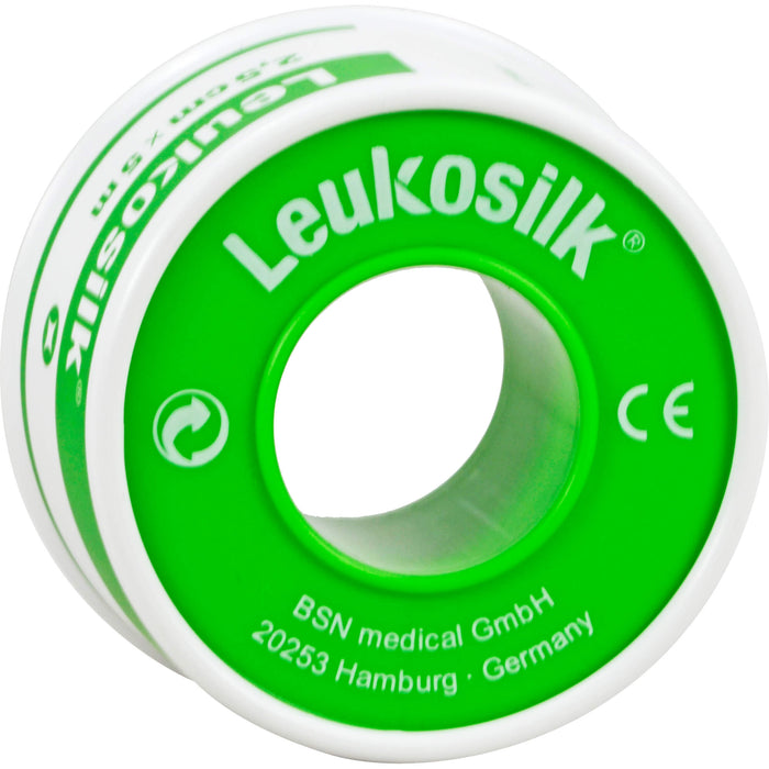 Leukosilk 2,5 cm x 5 m Fixierpflaster, 1 St. Pflaster