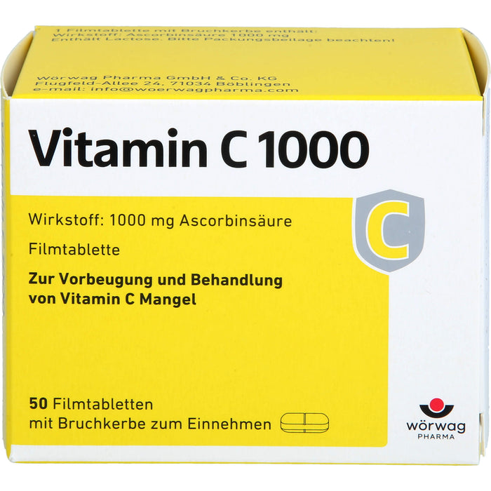 Vitamin C 1000 Wörwag Pharma, 50 St. Tabletten