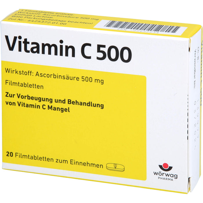 Vitamin C 500 Filmtbl., 20 St FTA