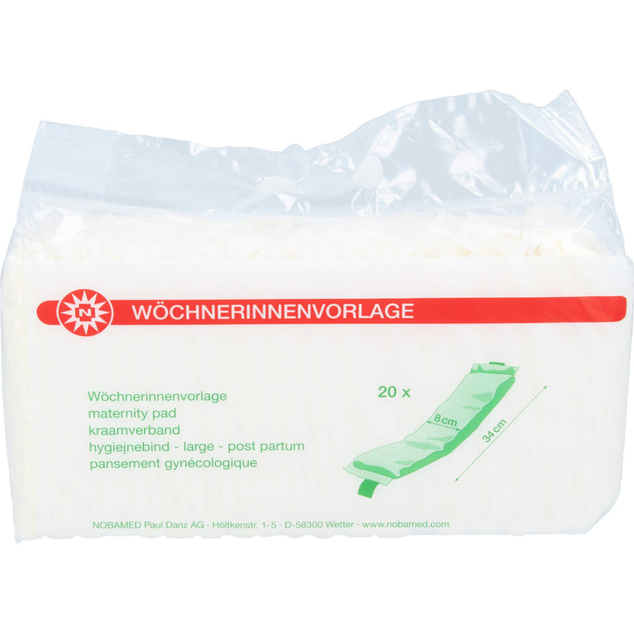 NOBAMED Wöchnerinnenvorlagen 8 x 34 cm, 20 pcs. Templates