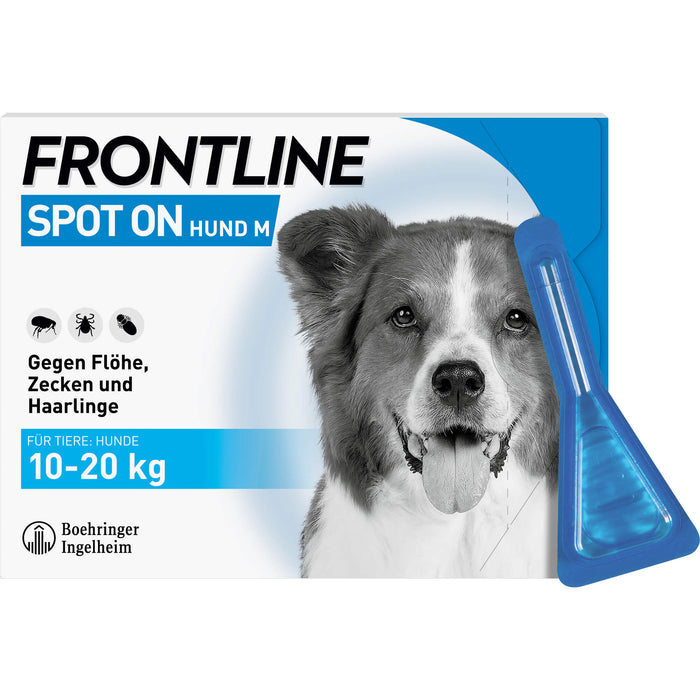 FRONTLINE Spot on Hund M 10-20 kg Pipetten, 3 pc Ampoules