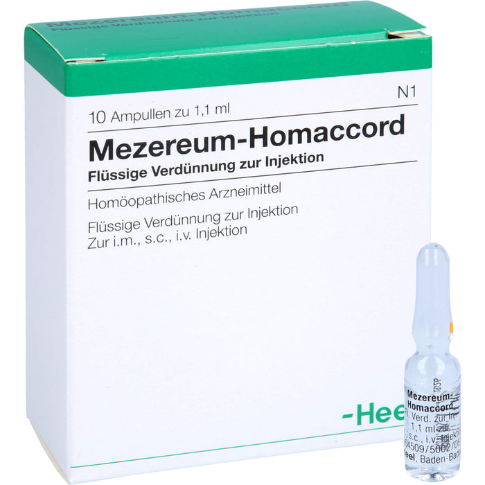 Mezereum-Homaccord flüssige Verdünnung, 10 pc Ampoules