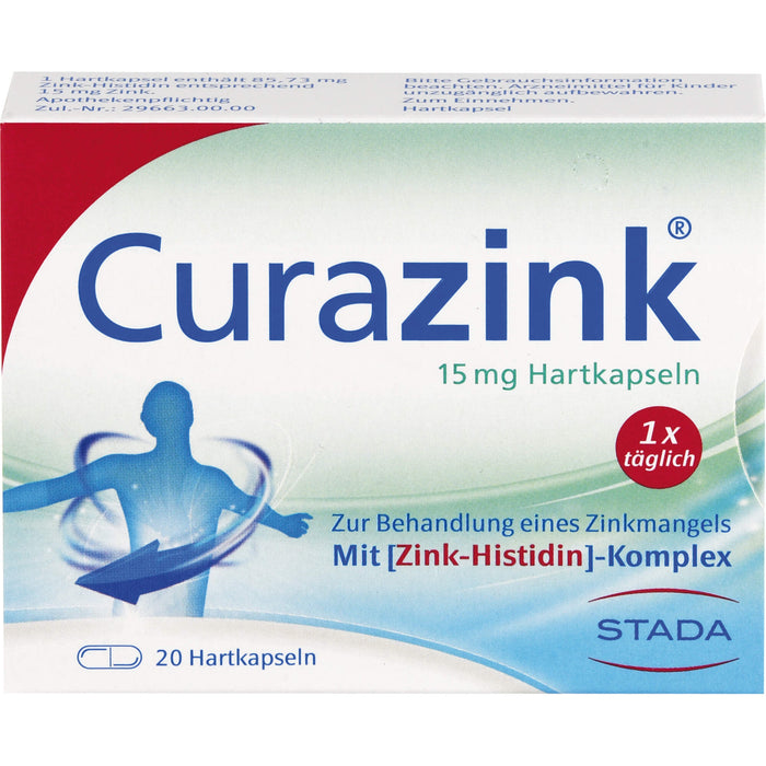 Curazink 15 mg Hartkapseln, 20 St. Kapseln