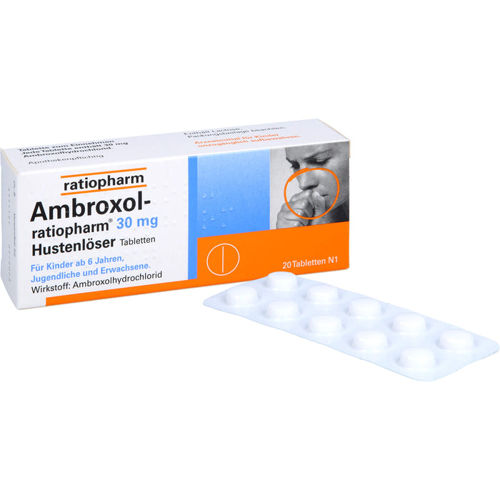 Ambroxol-ratiopharm 30 mg Hustenlöser Tabletten, 20 St. Tabletten