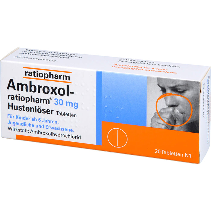 Ambroxol-ratiopharm 30 mg Hustenlöser Tabletten, 20 St. Tabletten