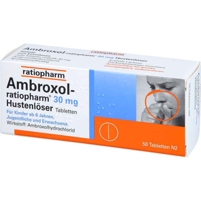 Ambroxol-ratiopharm 30 mg Hustenlöser Tabletten, 50 pcs. Tablets