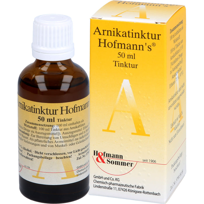 Arnikatinktur Hofmanns bei äußerlichen, stumpfen Verletzungen, 50 ml Solution