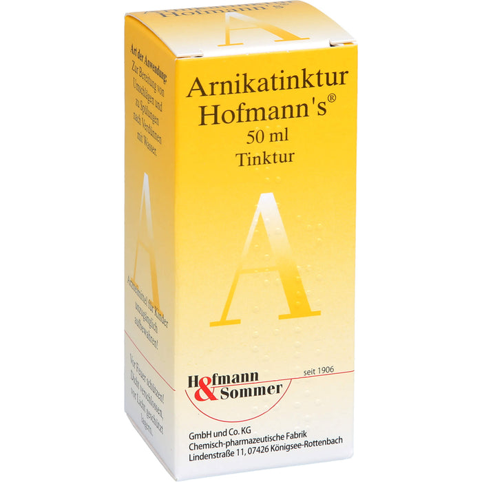 Arnikatinktur Hofmanns bei äußerlichen, stumpfen Verletzungen, 50 ml Lösung